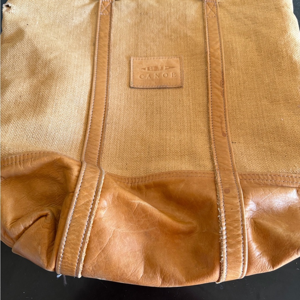 Canoe Women’s Brown and tan Leather  Suede Handbag